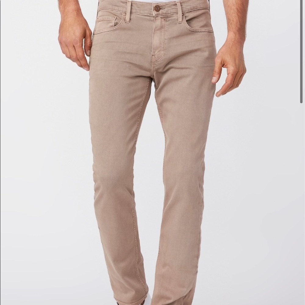 Paige Federal Stretch Jeans in Soft Tan